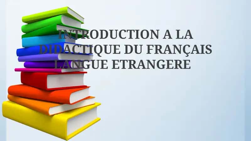 Introduction a la didactique du français langue etrangere