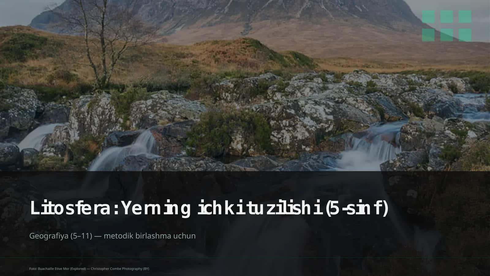 Litosfera: Yerning ichki tuzilishi (5-sinf)