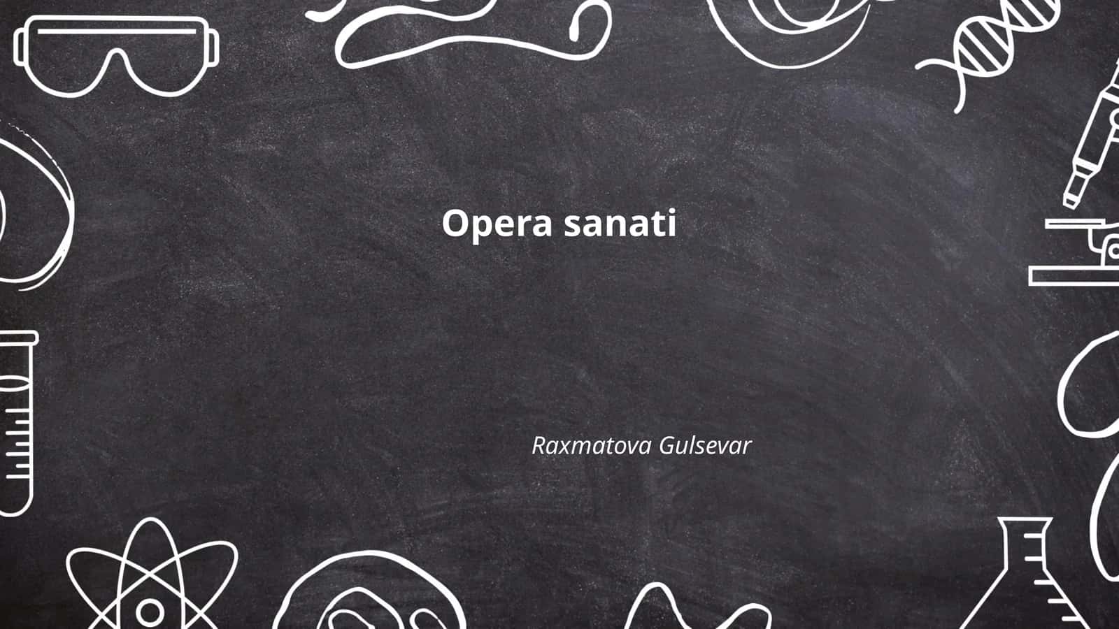 Opera sanati