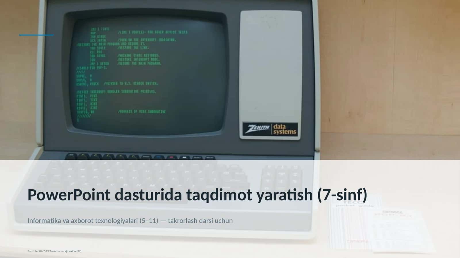 PowerPoint dasturida taqdimot yaratish (7-sinf)