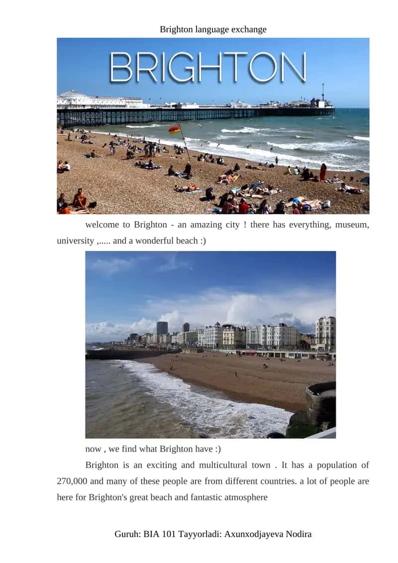 Brighton language exchange