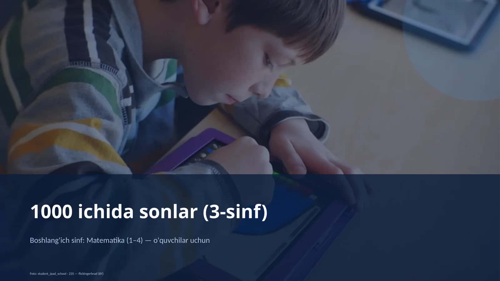 1000 ichida sonlar (3-sinf)