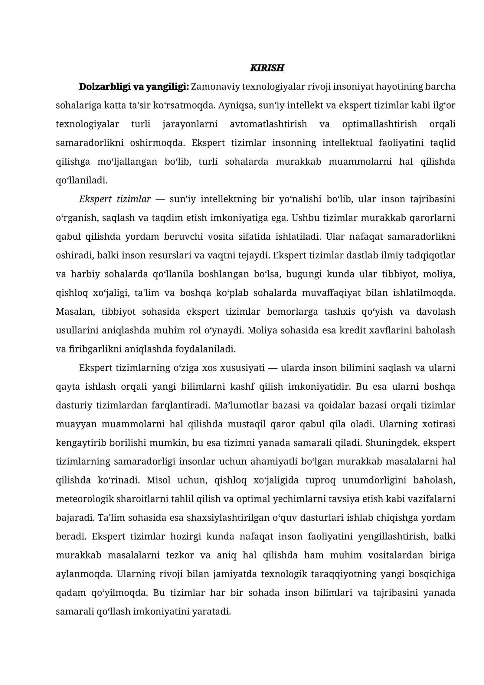 Ekspert Tizimlar
