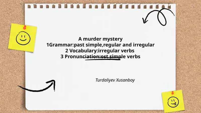 A murder mystery