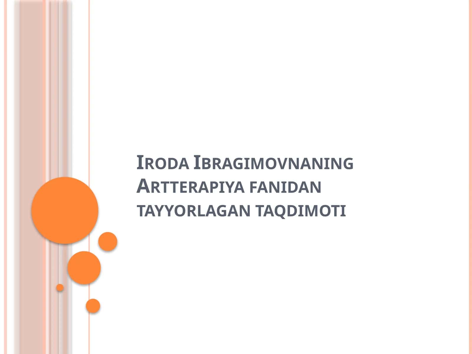 Artterapiya va uning shaxs rivojlanishidagi o‘rni