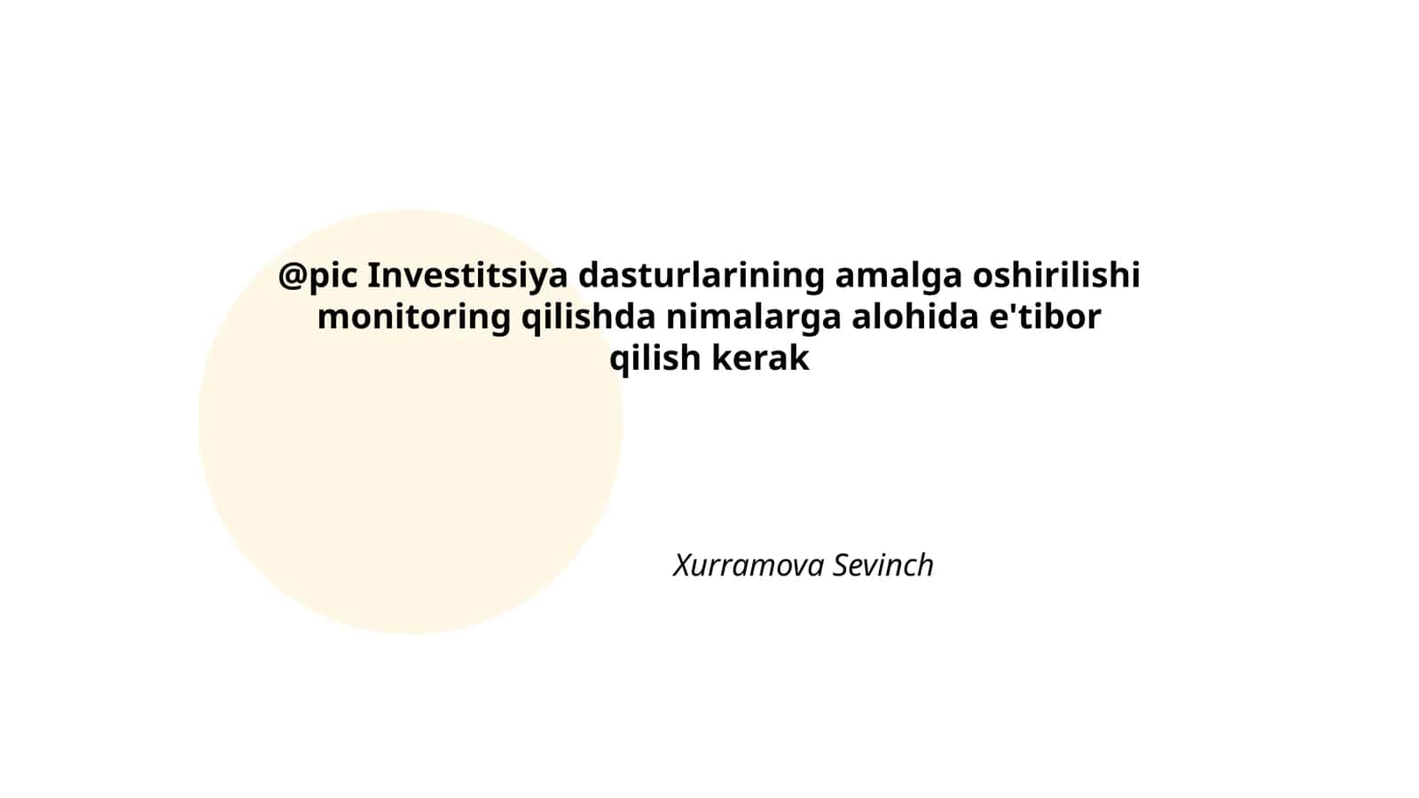 Investitsiya loyihalarining maqsadlari va vazifalari