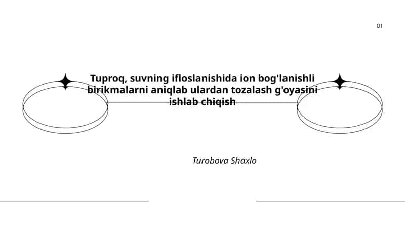 Tuproq va suvdagi ion bog'lanishli ifloslovchilarni aniqlash usullari