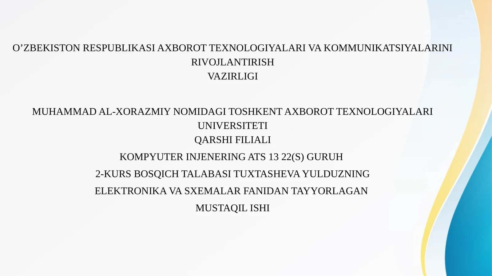 Impedans va to’liq elektr o’tkazuvchanlik