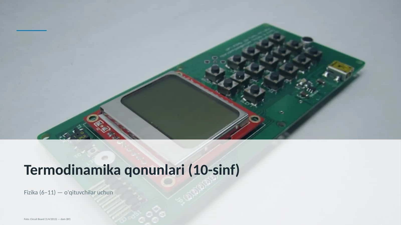 Termodinamika qonunlari (10-sinf)