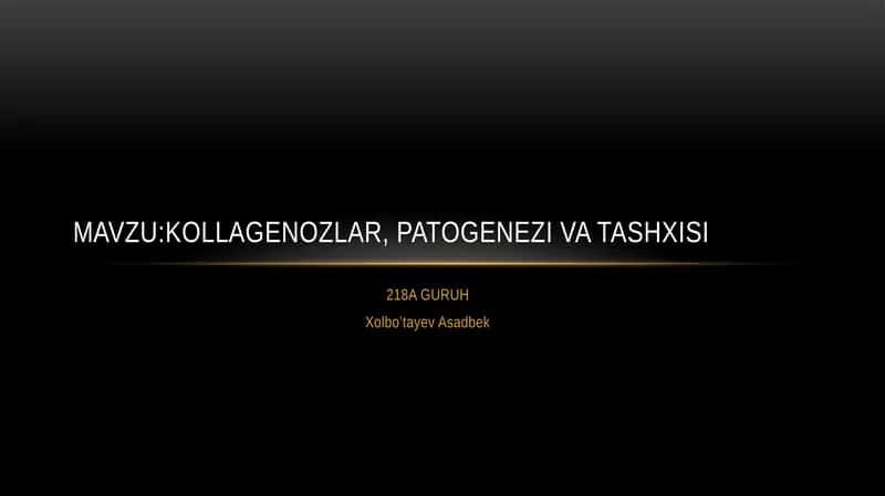Kollagenozlar