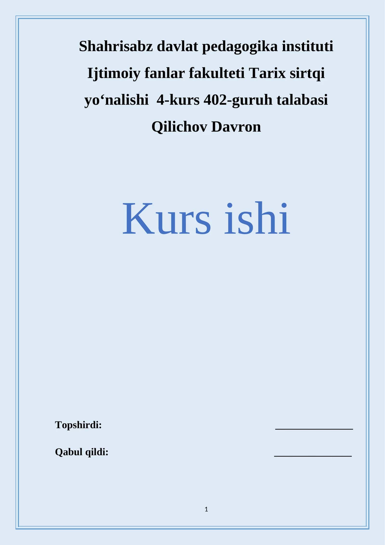 XX asr oxiri XXI asr boshlarida xalqaro munosabatlarda AQSHning oʻrni