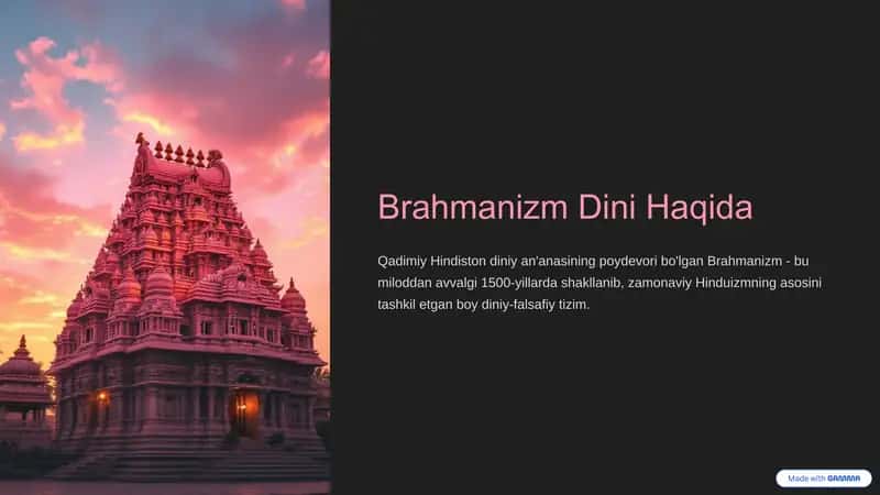 Brahmanizm Dini Haqida