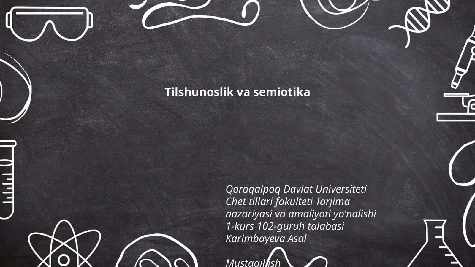 Tilshunoslik va semiotika