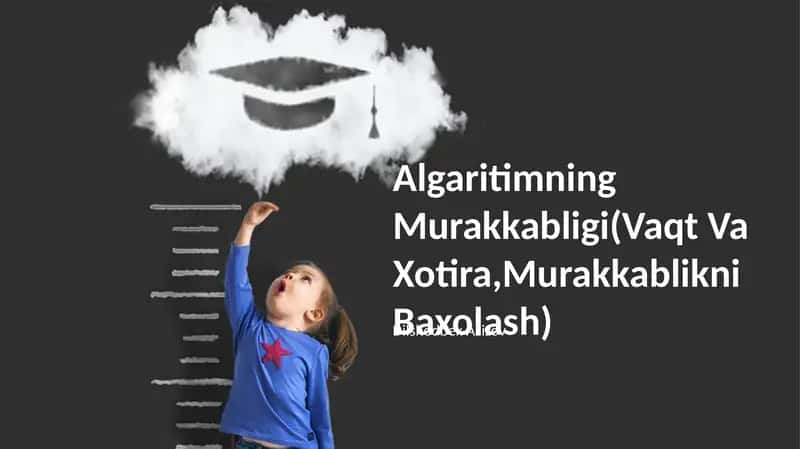 Algoritimlar murakkabligi (Vaqt Va Xotira, Murakkablikni Baxolash)