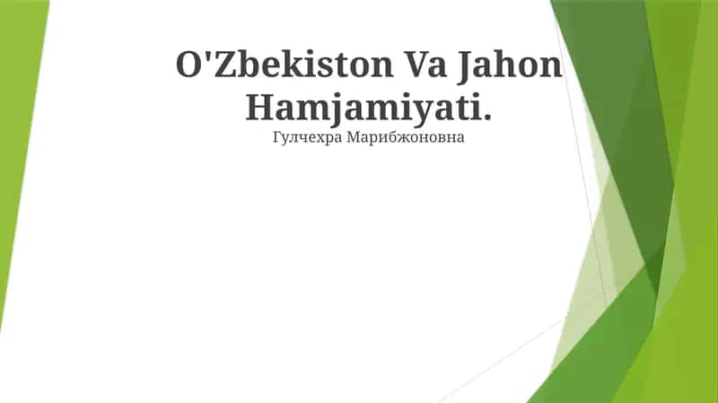 O'zbekistonning diplomatik aloqalari: ufqlarning kengayishi