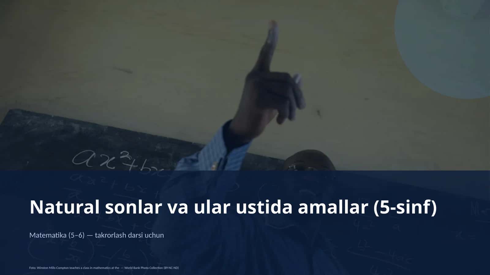 Natural sonlar va ular ustida amallar (5-sinf)