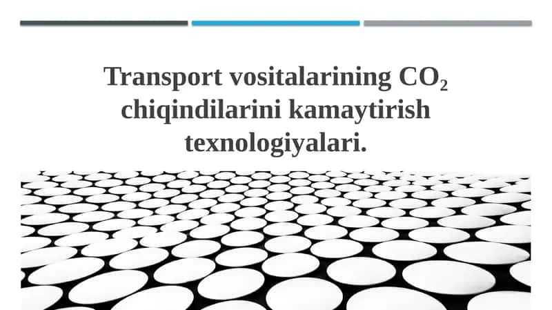 CO₂ chiqindilarini kamaytirish texnologiyalari