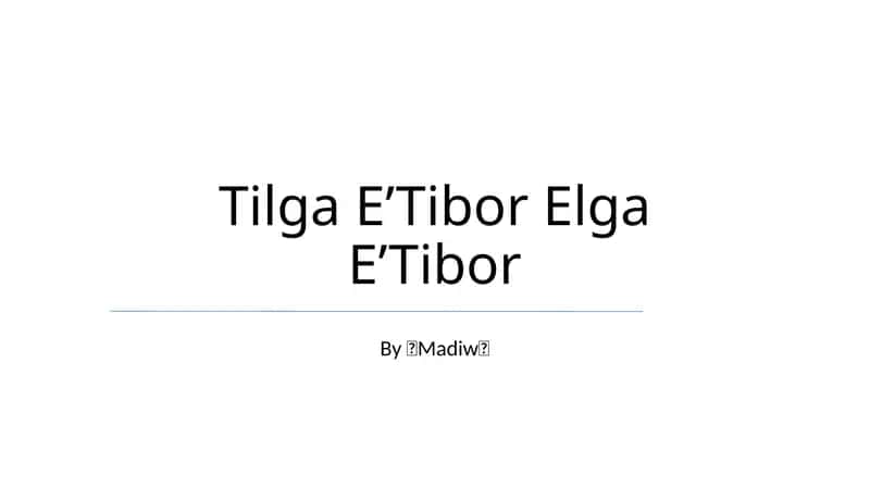 Tilga E’Tibor Elga E’Tibor