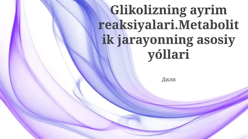 Glikolis: Umumiy ma'lumot