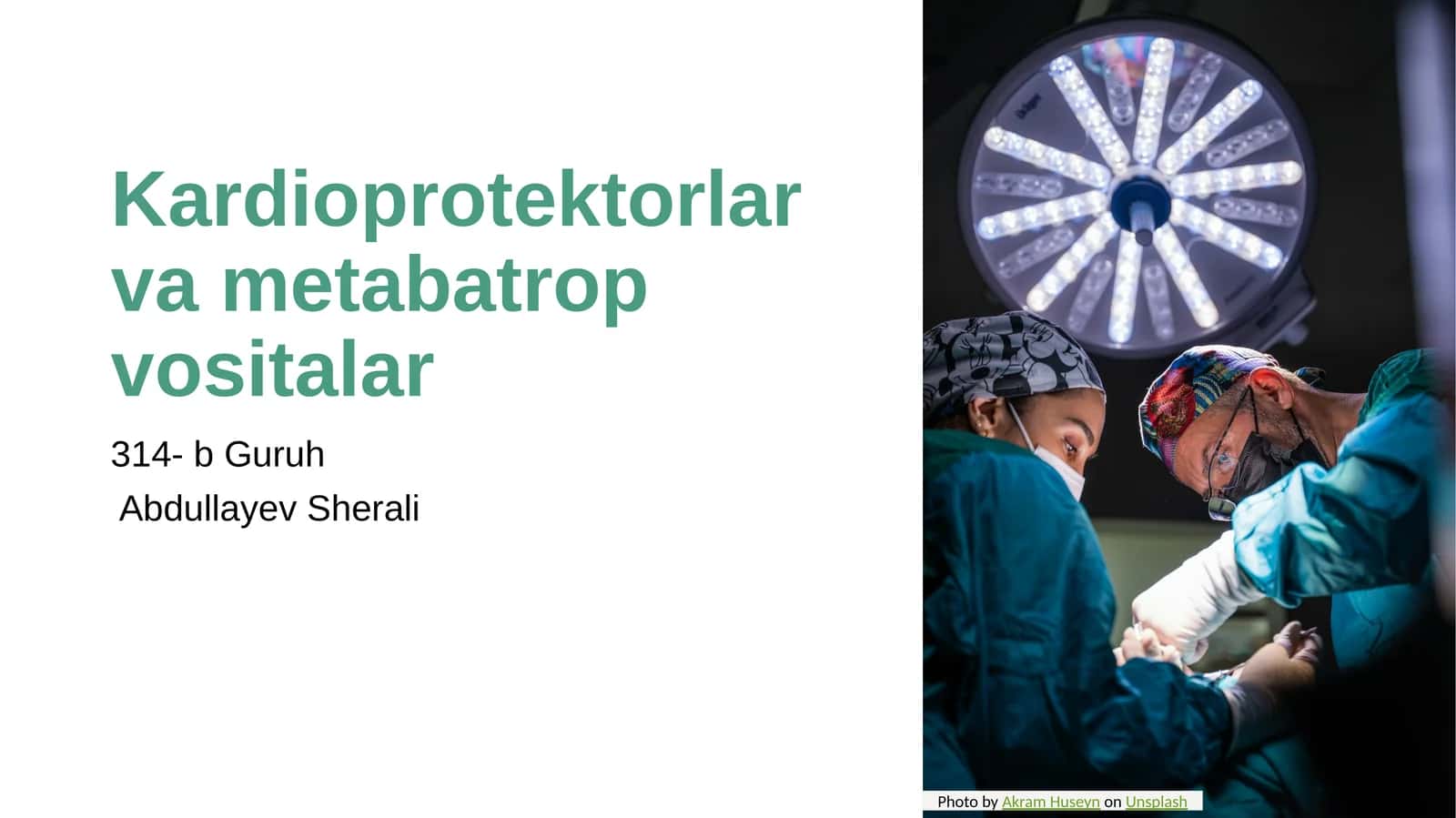 Kardioprotektorlar va metabatrop vositalar