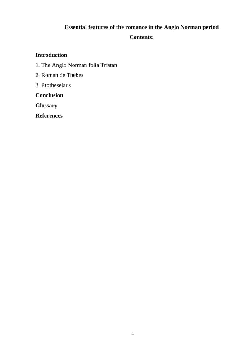 The Anglo-Norman Folie Tristan