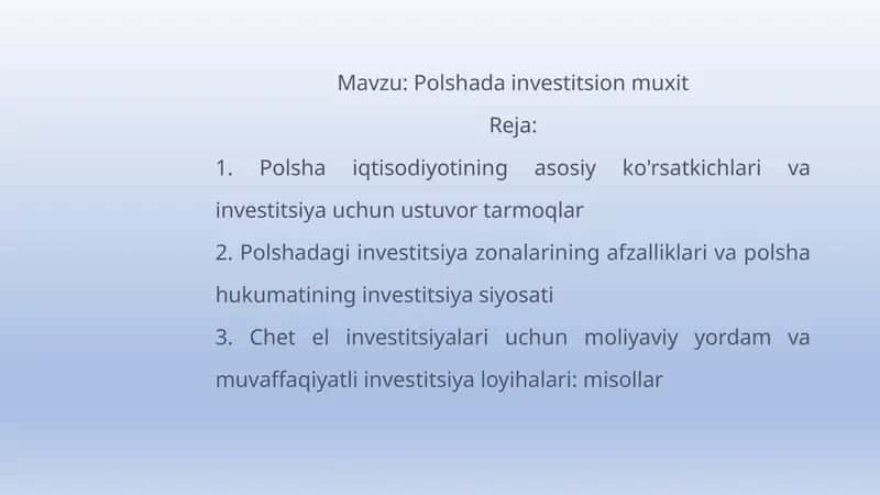 Polshada investitsion muxit