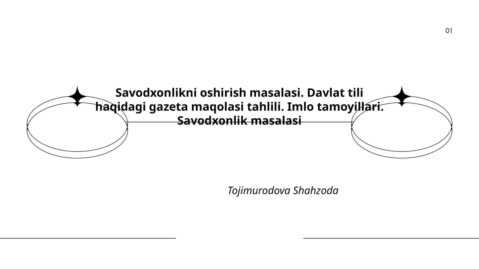 Davlat tili haqidagi gazeta maqolasi tahlili