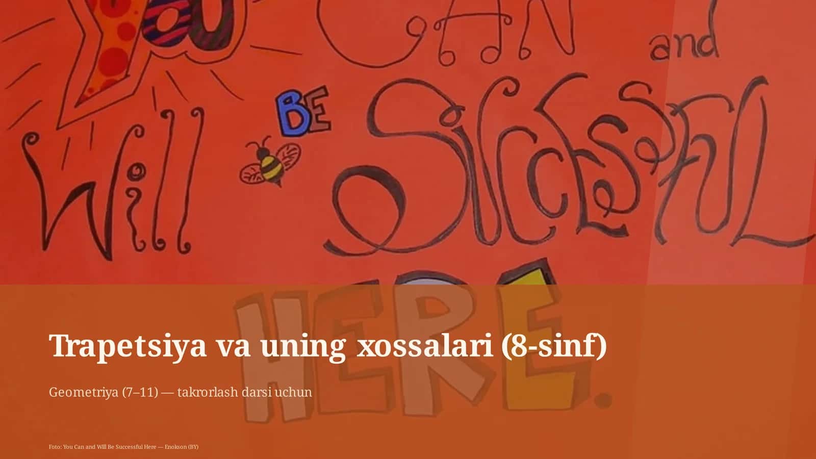Trapetsiya va uning xossalari (8-sinf)