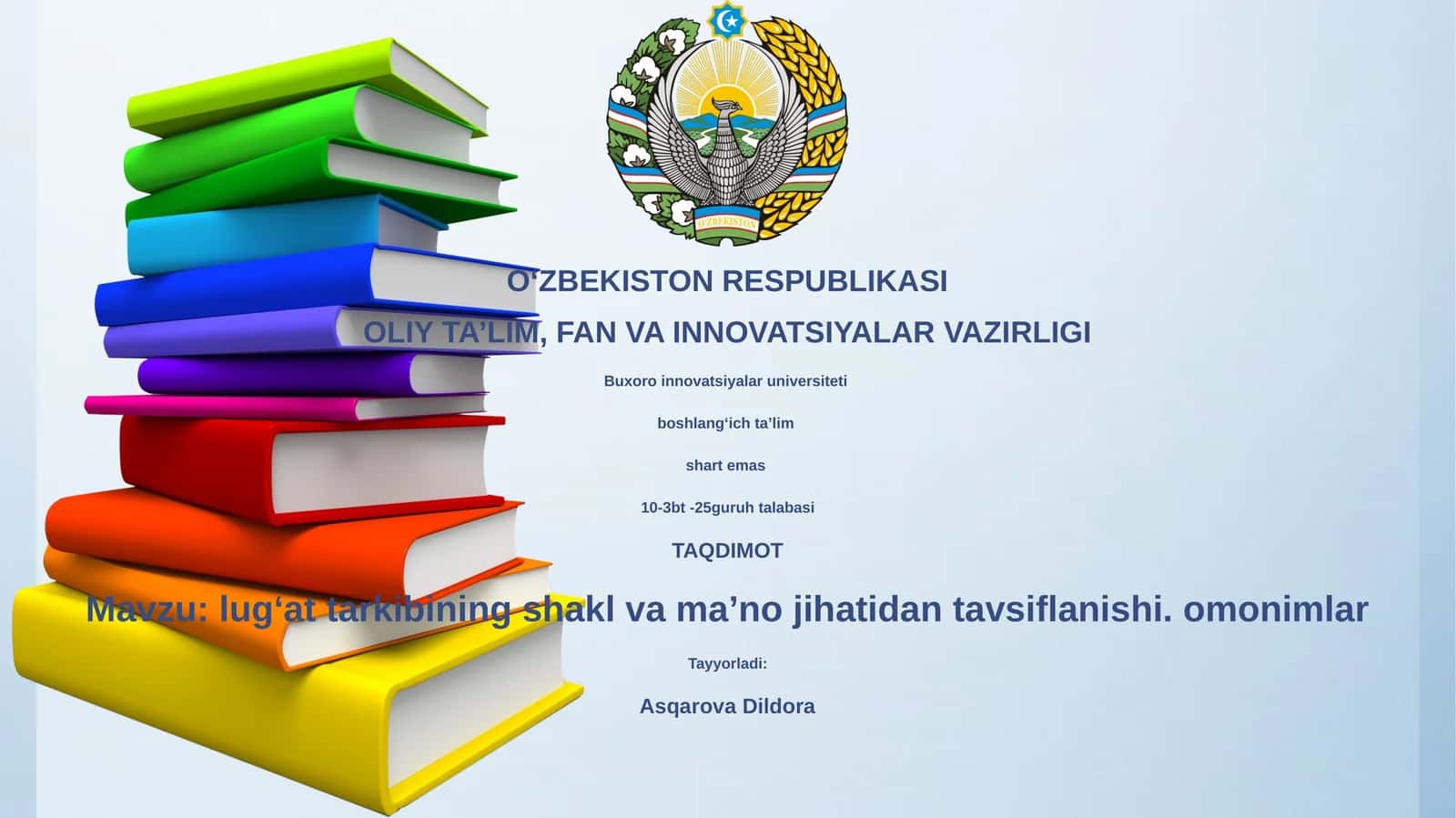 Lug'atning shakli va ma'nosi: Umumiy tushunchalar