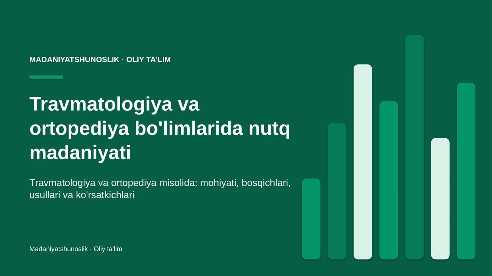 travmatologiya va ortopediya bo'limlarida nutq madaniyati 1055