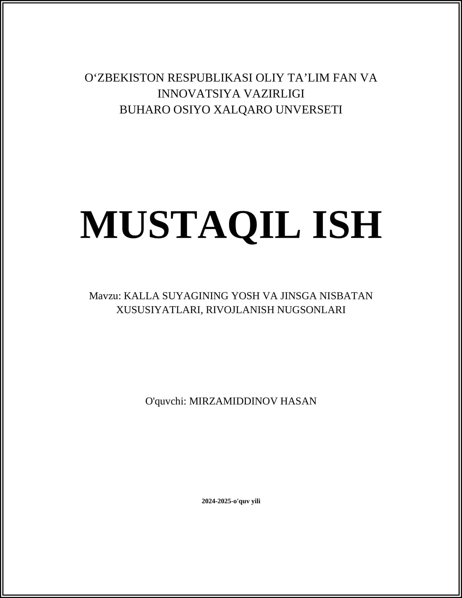 Kalla suyagi rivojlanishi