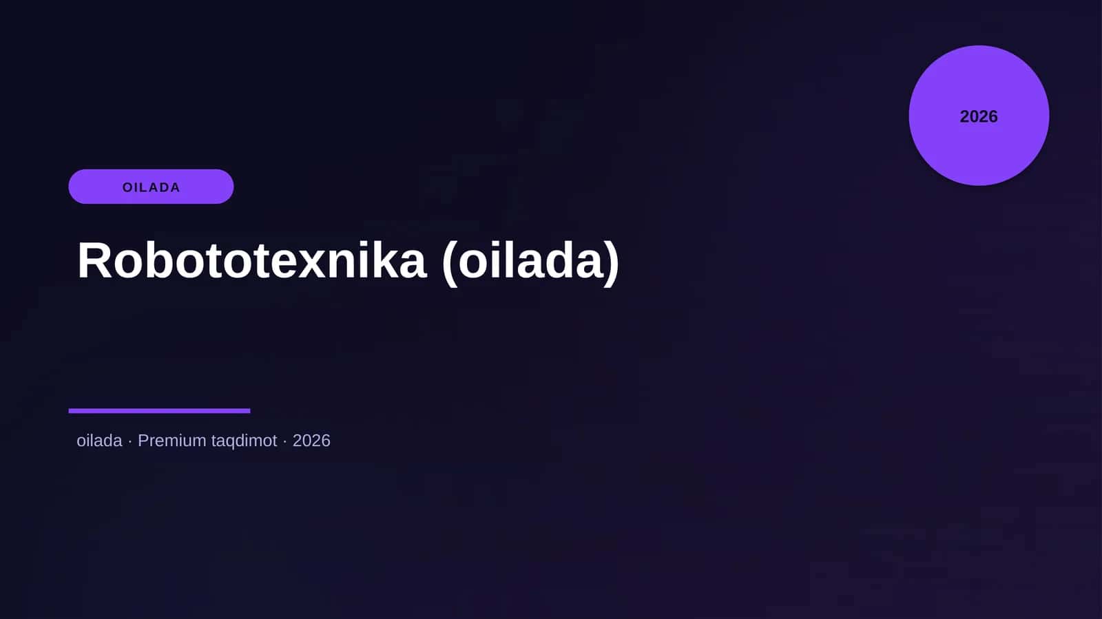 Robototexnika (oilada)