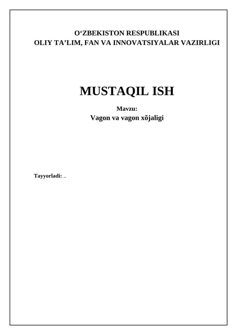 Avtomobil texnik xizmati va ta'miri