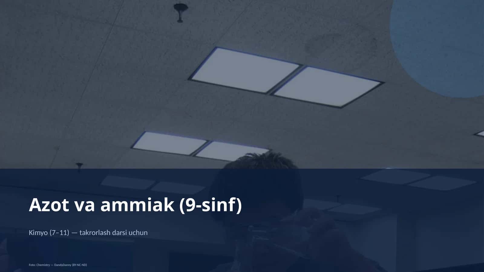 Azot va ammiak (9-sinf)