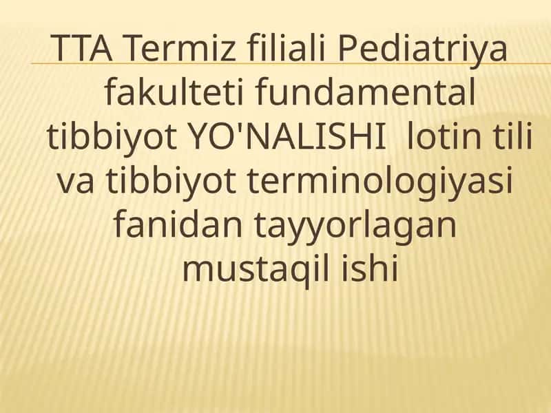 Lotin iboralarining hayotimizning barcha jabhalarida tutgan o’rni.