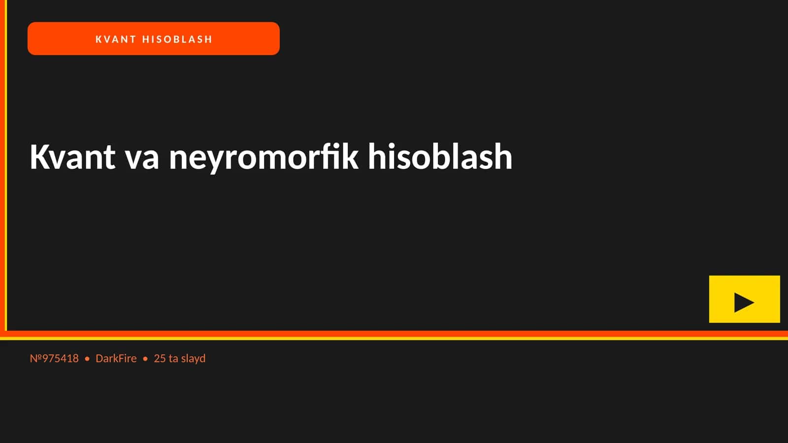 KVANT HISOBLASH