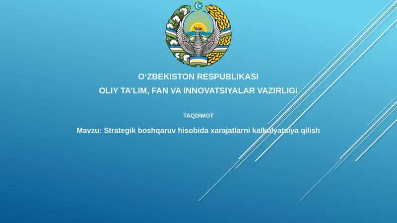 Strategik boshqaruv hisobi