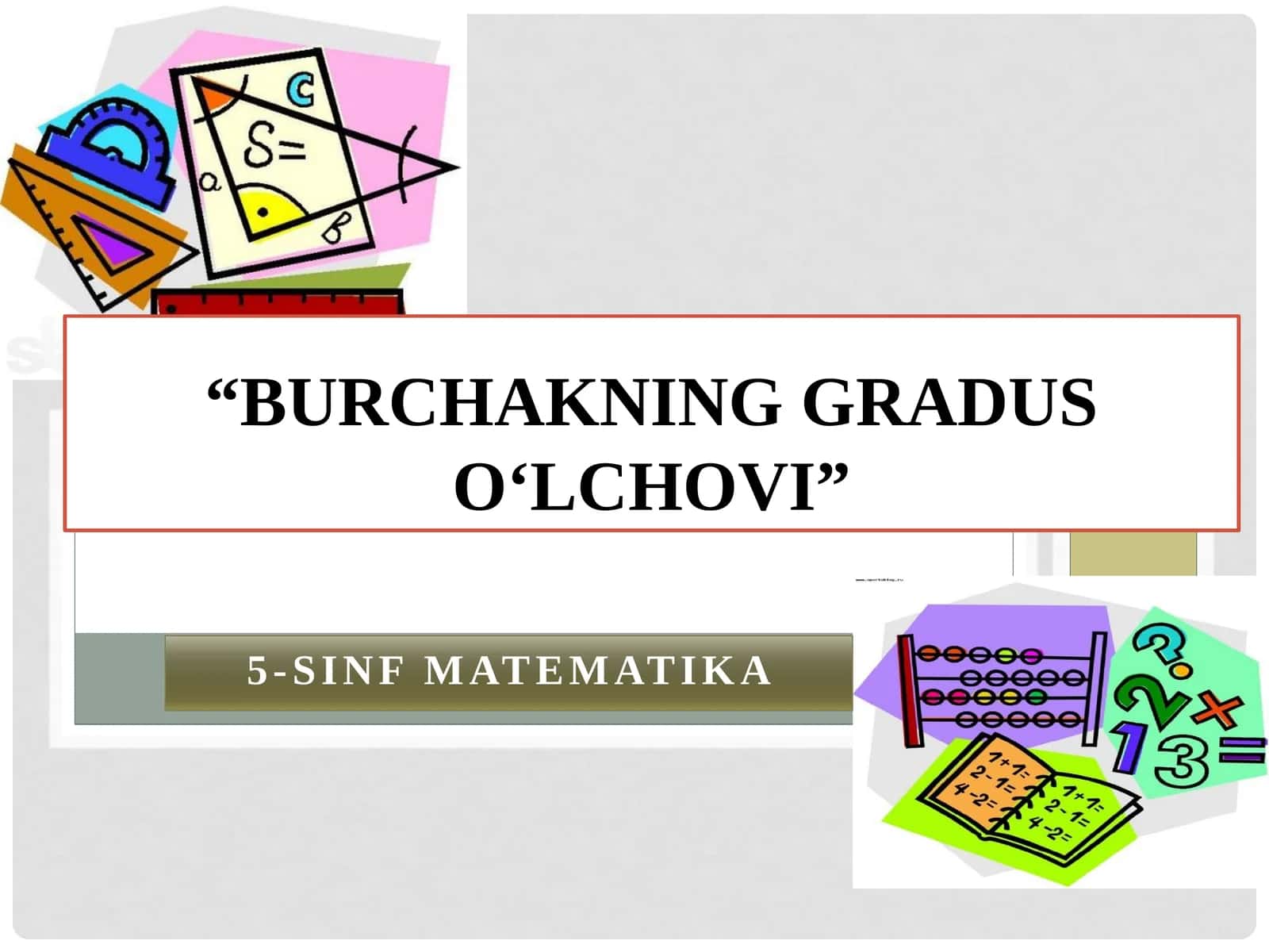 5-SINF MATEMATIKA