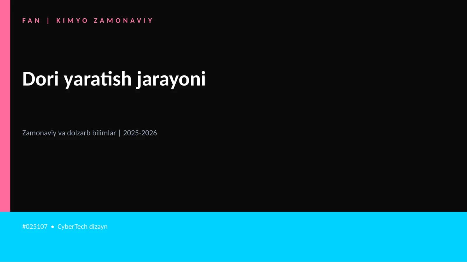 Dori yaratish jarayoni