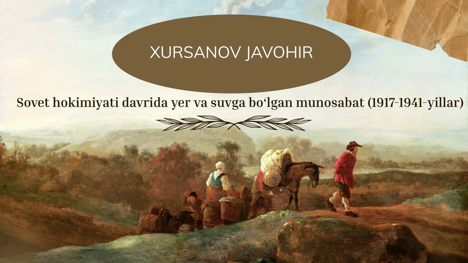 XURSANOV JAVOHIR