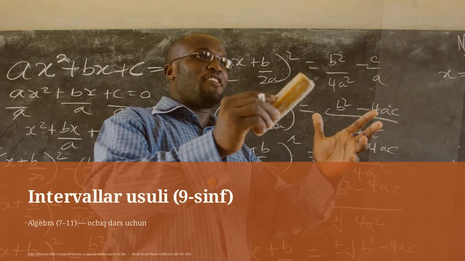 Intervallar usuli (9-sinf)