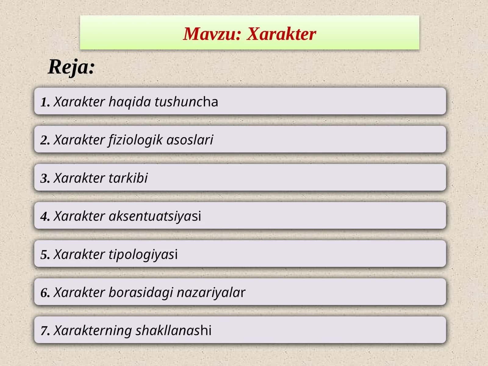 Xarakter