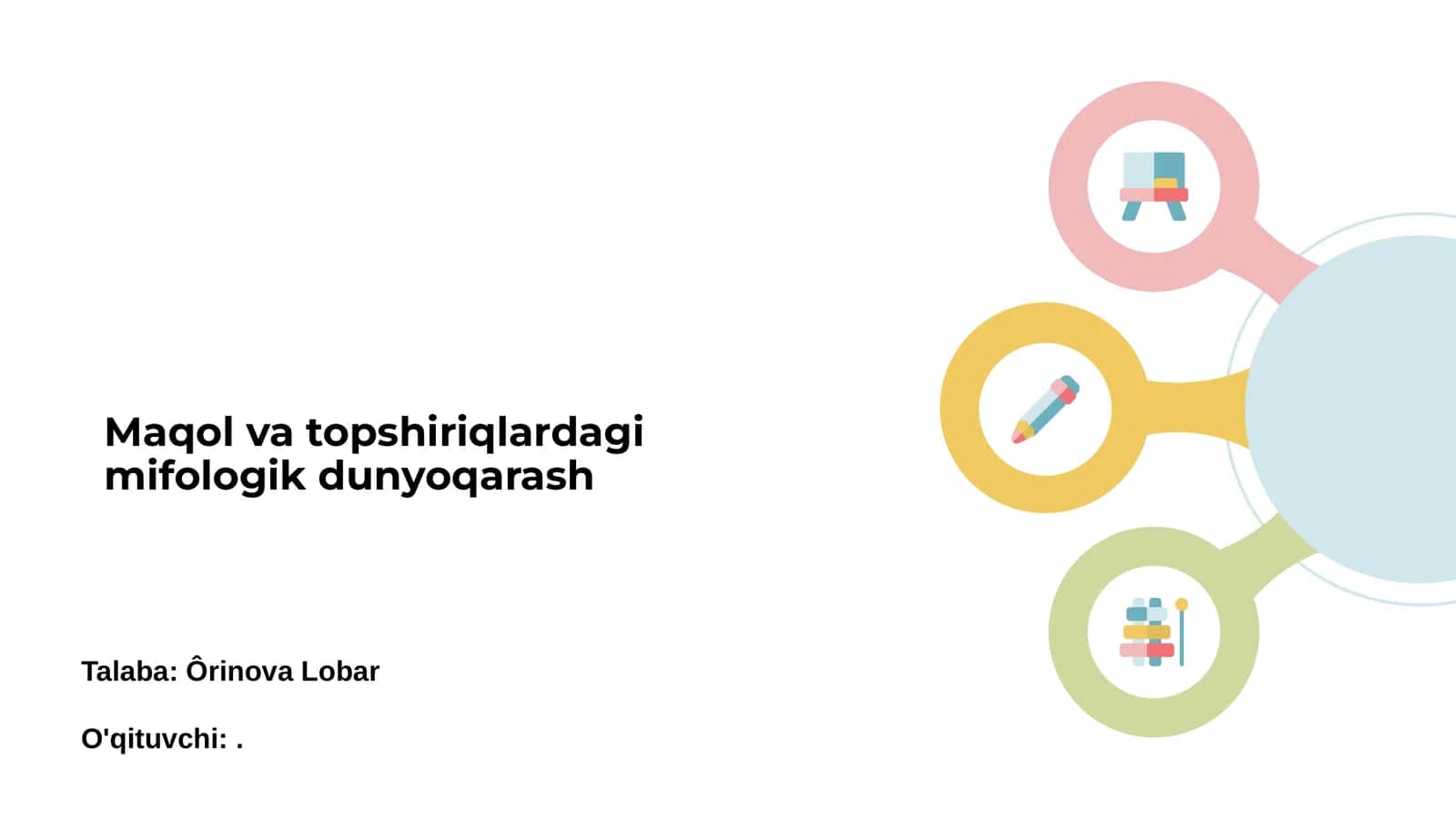 Maqollar va topshiriqlardagi mifologiya
