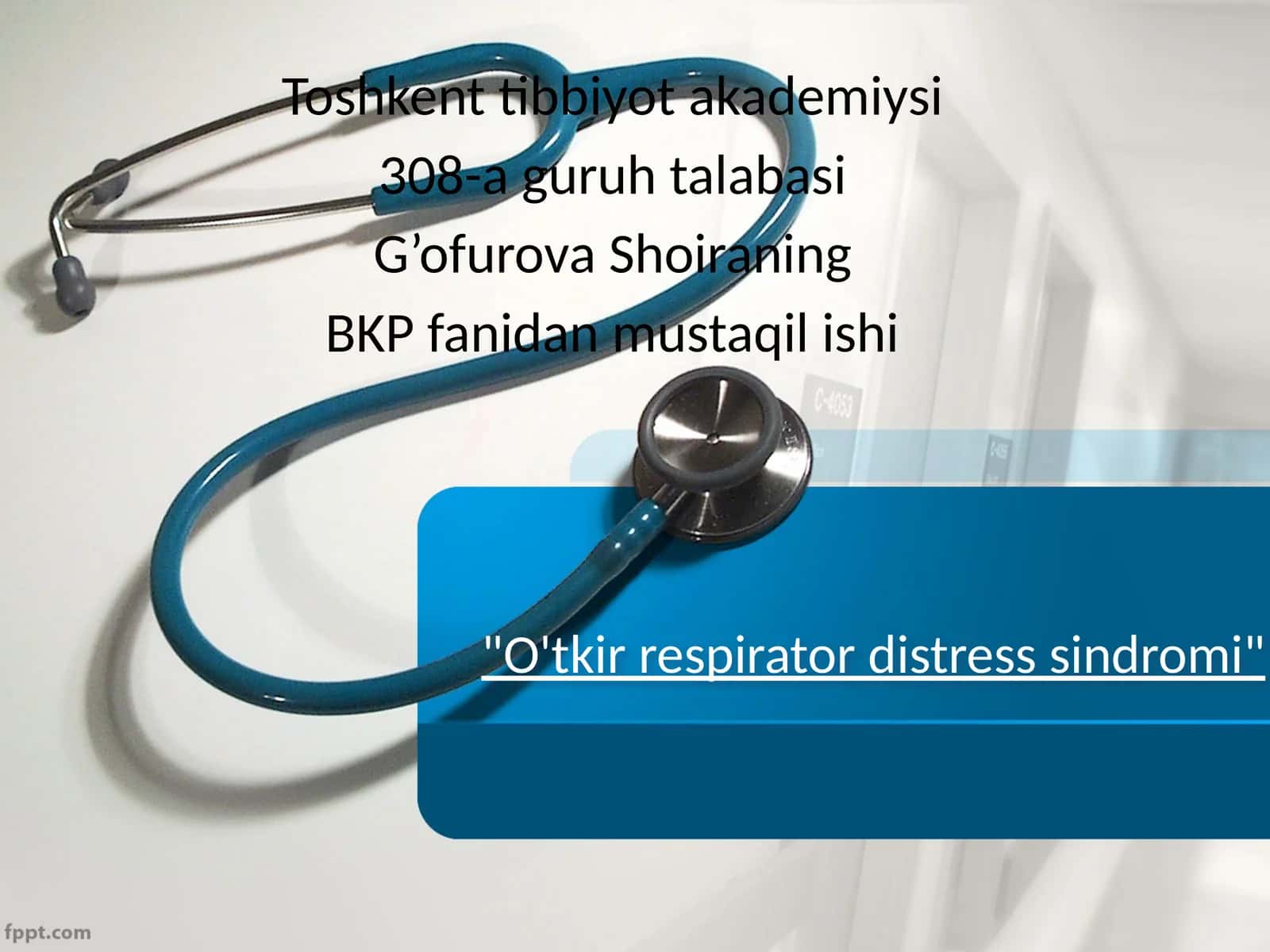 O'tkir respiratordistresssindromi
