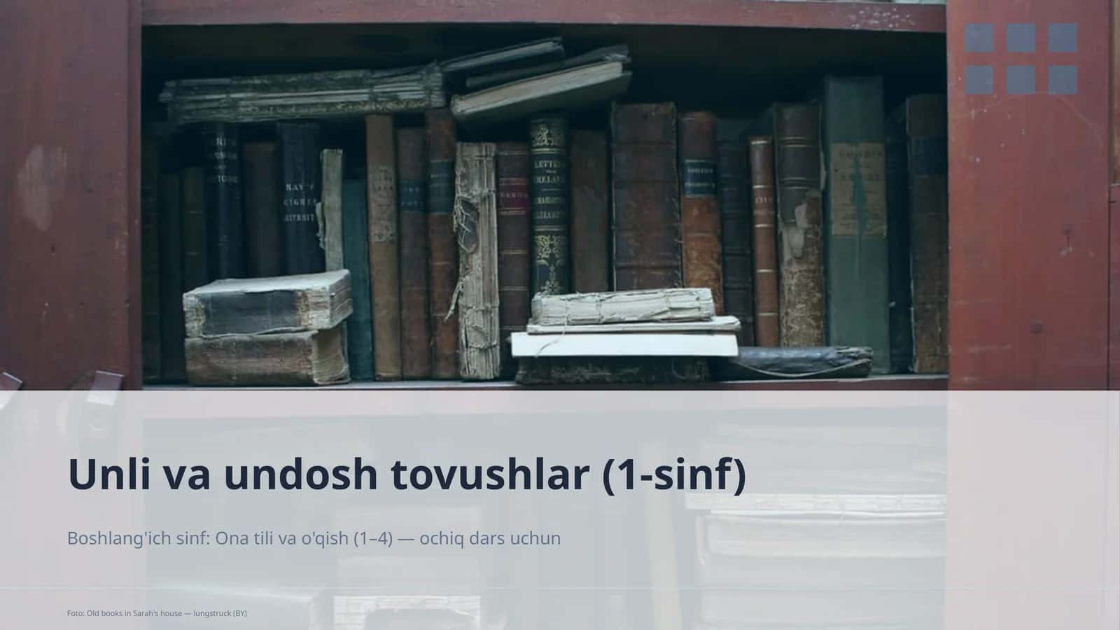 Ona tili va o'qish (1–4)