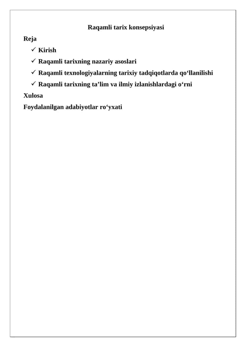 Raqamli tarix konsepsiyasi
