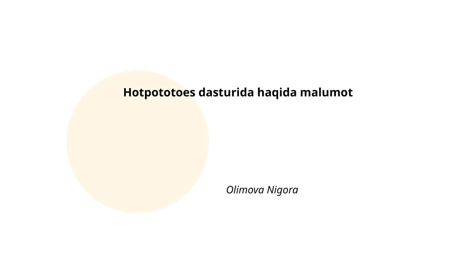Hotpotatoes dasturi