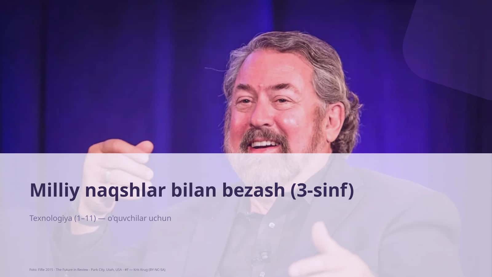 Milliy naqshlar bilan bezash (3-sinf)