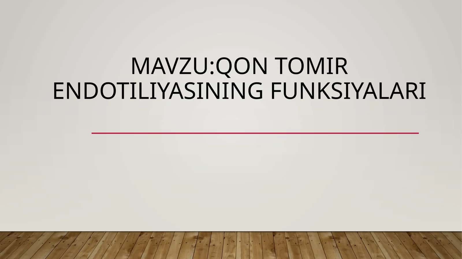 Qon tomir endotiliyasining funksiyalari