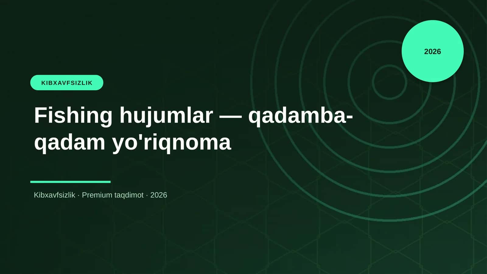 Fishing hujumlar — qadamba-qadam yo'riqnoma